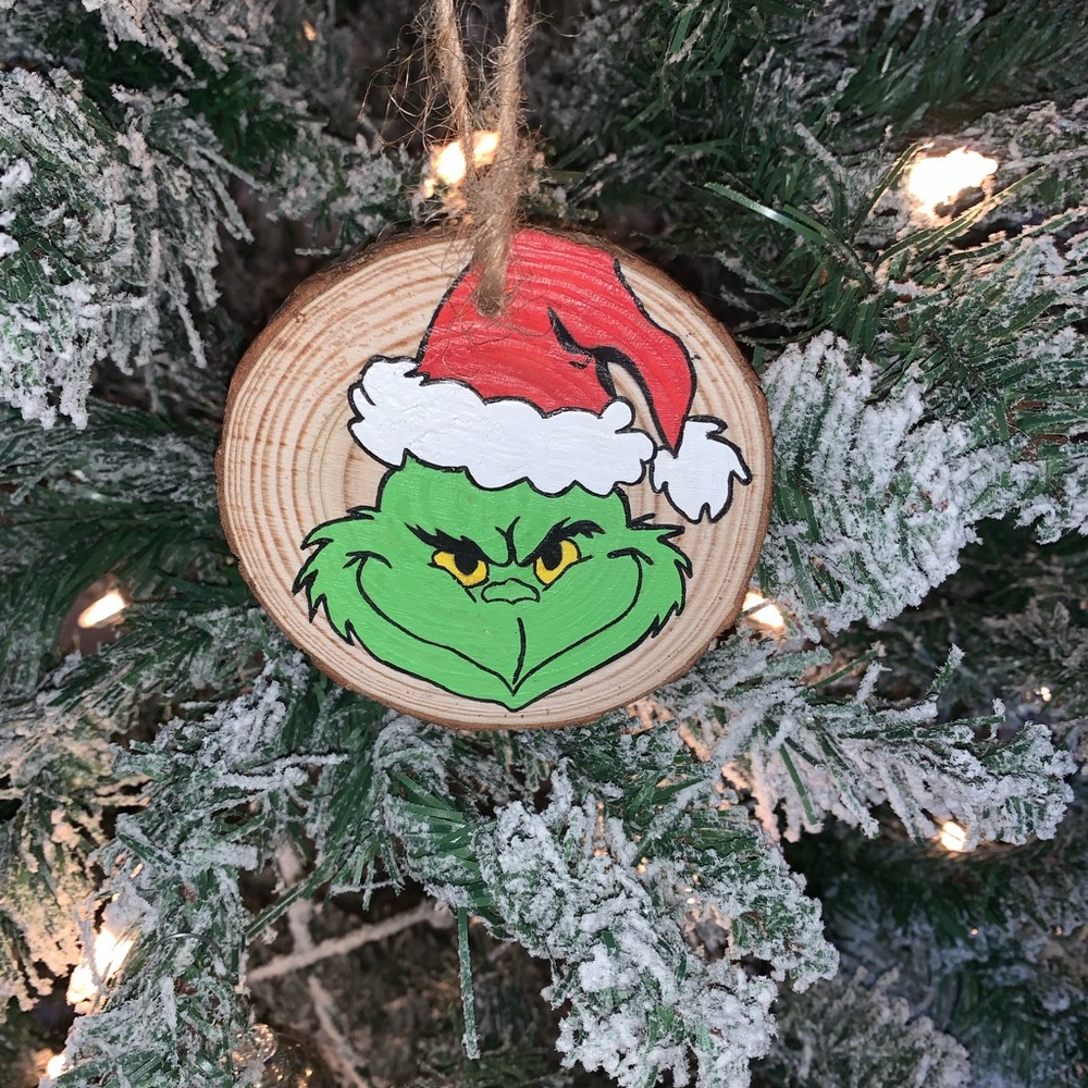 Grinch custom ornament